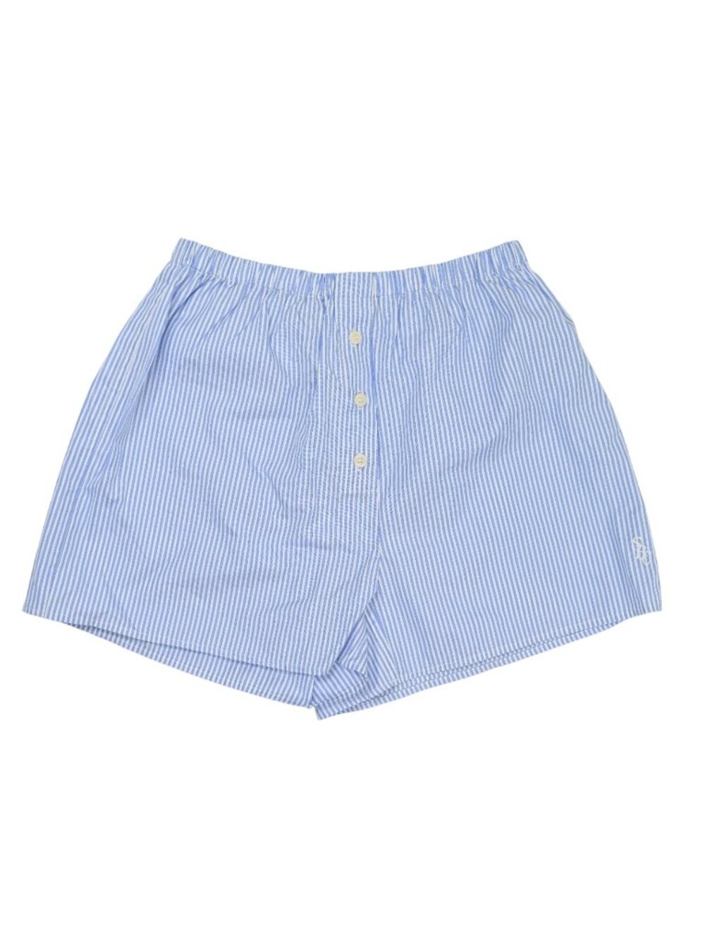 Sporty & Rich Src Mini Boxer In Blue Striped